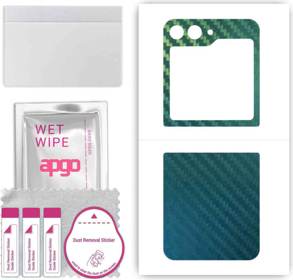 apgo Rückseite Schutzfolie, Skin, kompatibel mit Samsung Galaxy Z Flip5 Retro, Hinten Displayschutzfolie aus Vinylfolie, kratzfest, einfache Monta...
