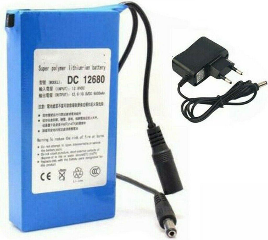 12V 6800mAh výkonná dobíjecí Li-Ion baterie pro LED pásky Obrázek produktu 