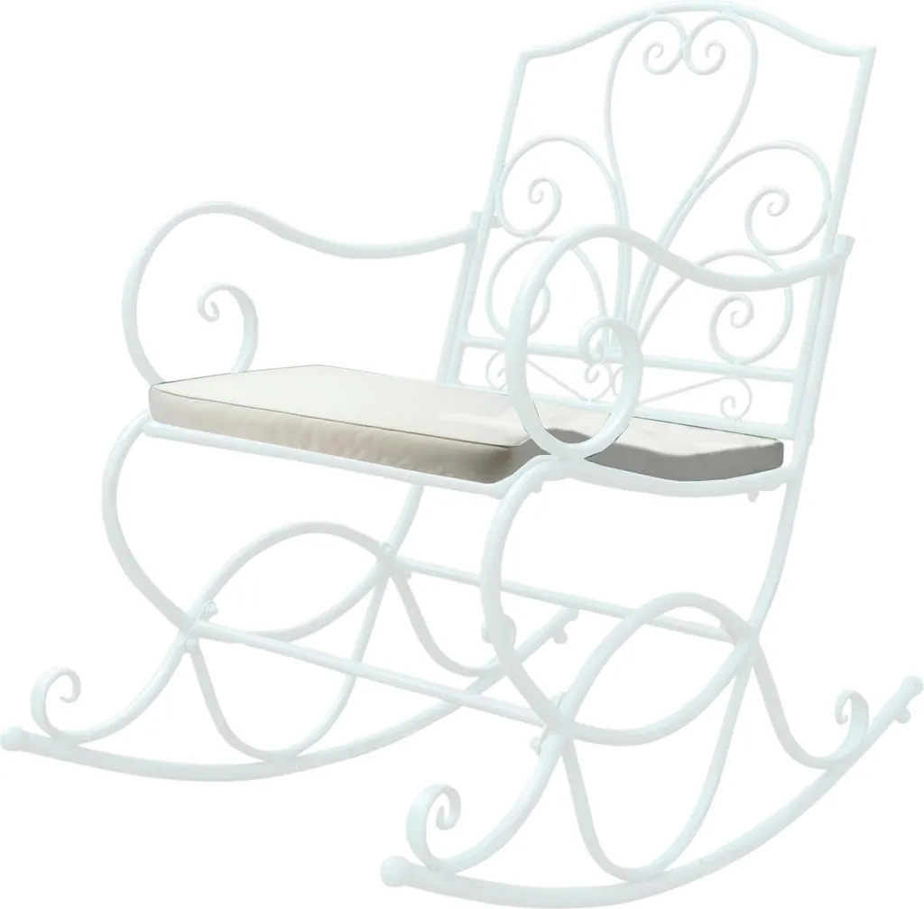Coussin pour chaise berçante idéal pour la lecture et la détente, Crème