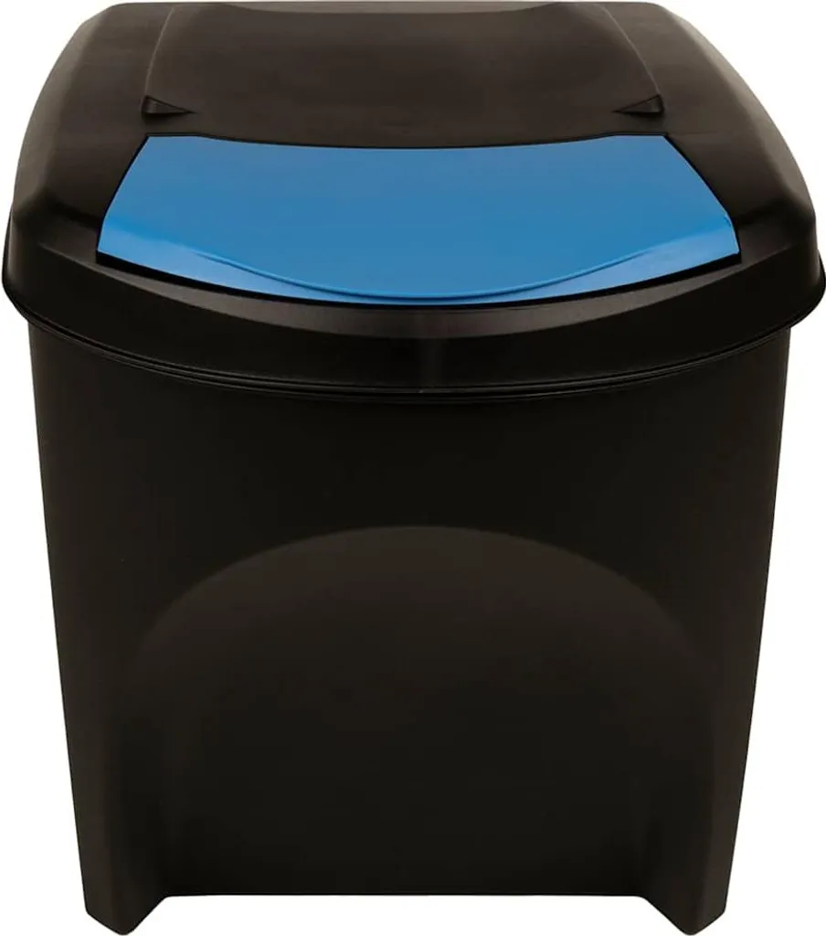 Poubelles de Tri Empilables 4x25L Anthracite Design Gain de Place