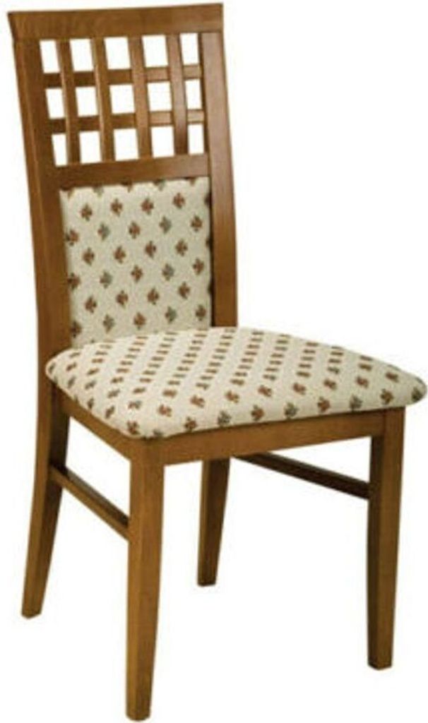 Set 4x Designer Stuhl Leder Lehnstuhl Polster Stühle Gastro Esszimmer Holz Stoff