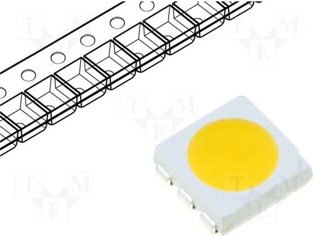 2x LED 5050,PLCC6 4000÷7000mcd 120° SMD weiß neutral 60mA WW-WTD50TC-Q LED-Dioden