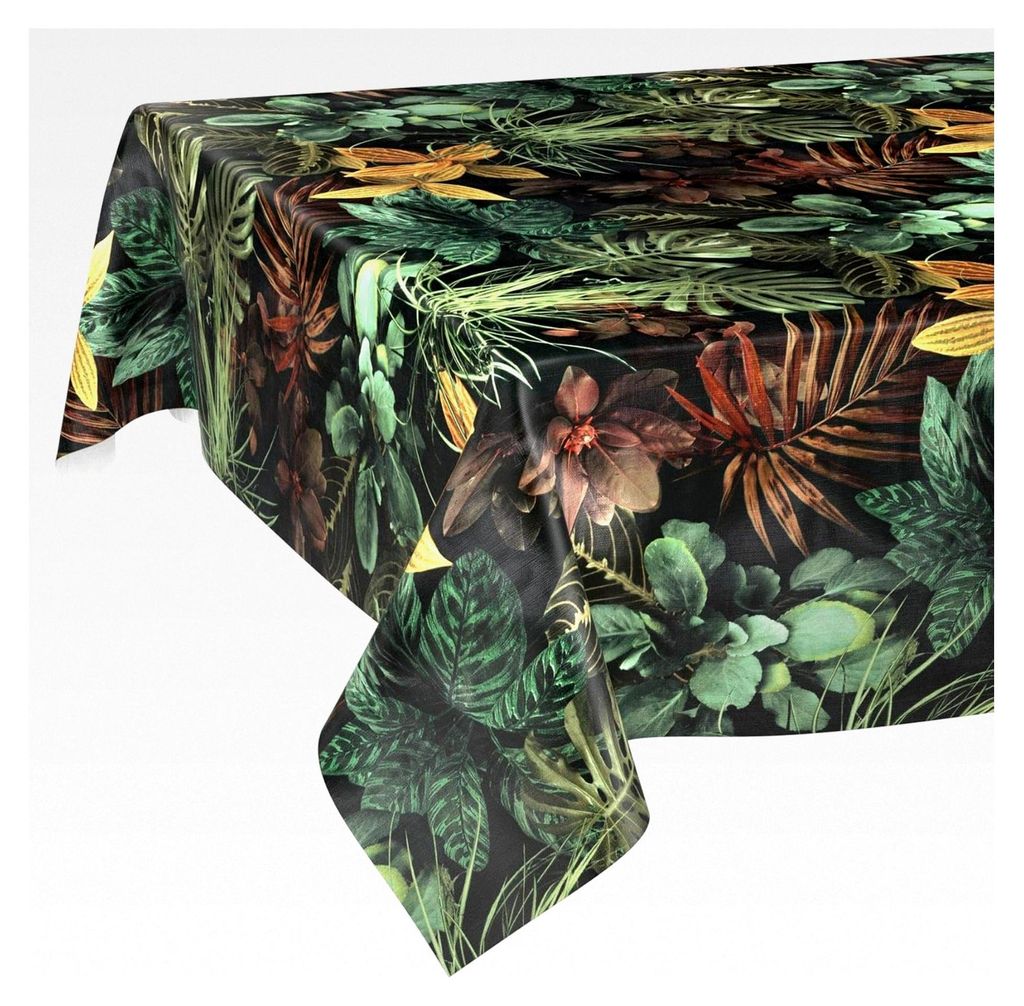 Wachstuchtischdecke abwaschbar pflegeleicht wasserabweisend Lotuseffekt Gartentischdecke 160 x 140 cm