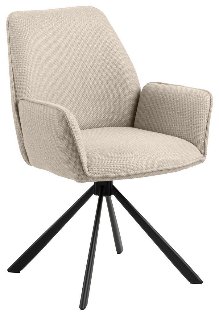 Actona Glenda, Gepolsterter Sitz, Stoff, Beige, Gepolsterte Produktbild 