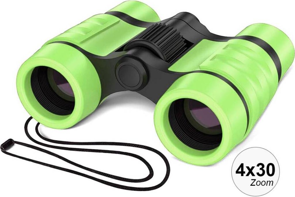 TechKidz, Kompaktes Fernglas Zoom 4x30 Modell Exploria, Grün
