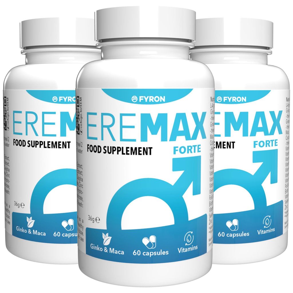 Eremax Forte - 180 capsules (3 x 60 capsules) - paquet de 3 Image du produit 