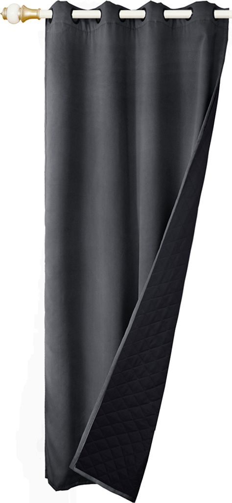 Vorhang Blickdicht Gardinen Thermovorhang mit Ösen Verdunklungsvorhang Ösenschal Türvorhang Thermovorhang Kälteschutz 1er 132x160cm