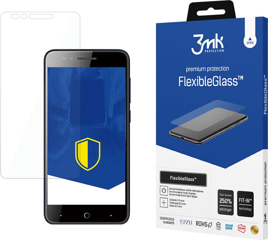 3mk Display Hybridglas FlexibleGlass für ZTE Blade A612 0,3mm 7H