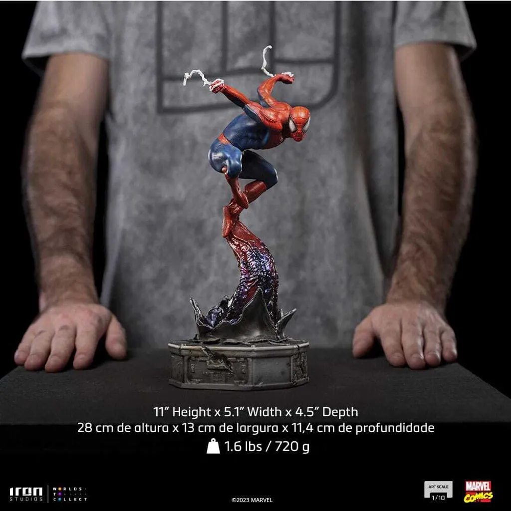 Diorama Spider-Man de collection en résine peinte à la main 1/10 - 19
