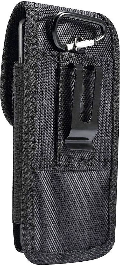 DFV mobile - für FUJITSU ARROWS N F-51C (2022) Gürteletui Vertikal Leder & Nylon, F3-7D-MT-FC2pos-26