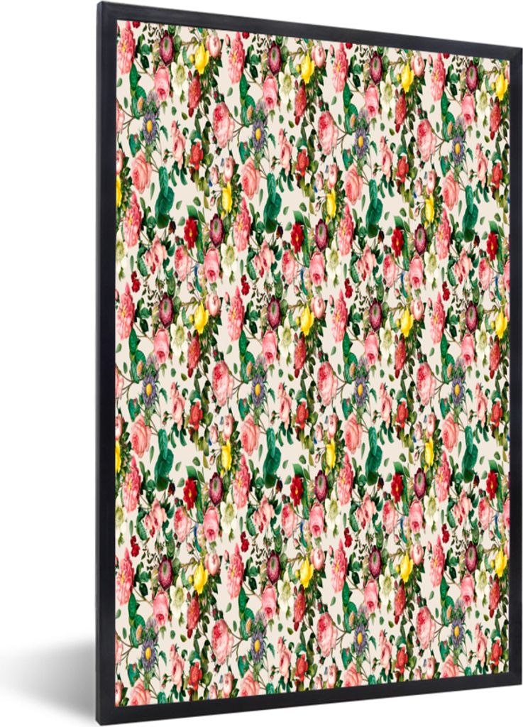 MuchoWow® MuchoWow® Gerahmtes Poster Blumen - Rosen - Produktbild 