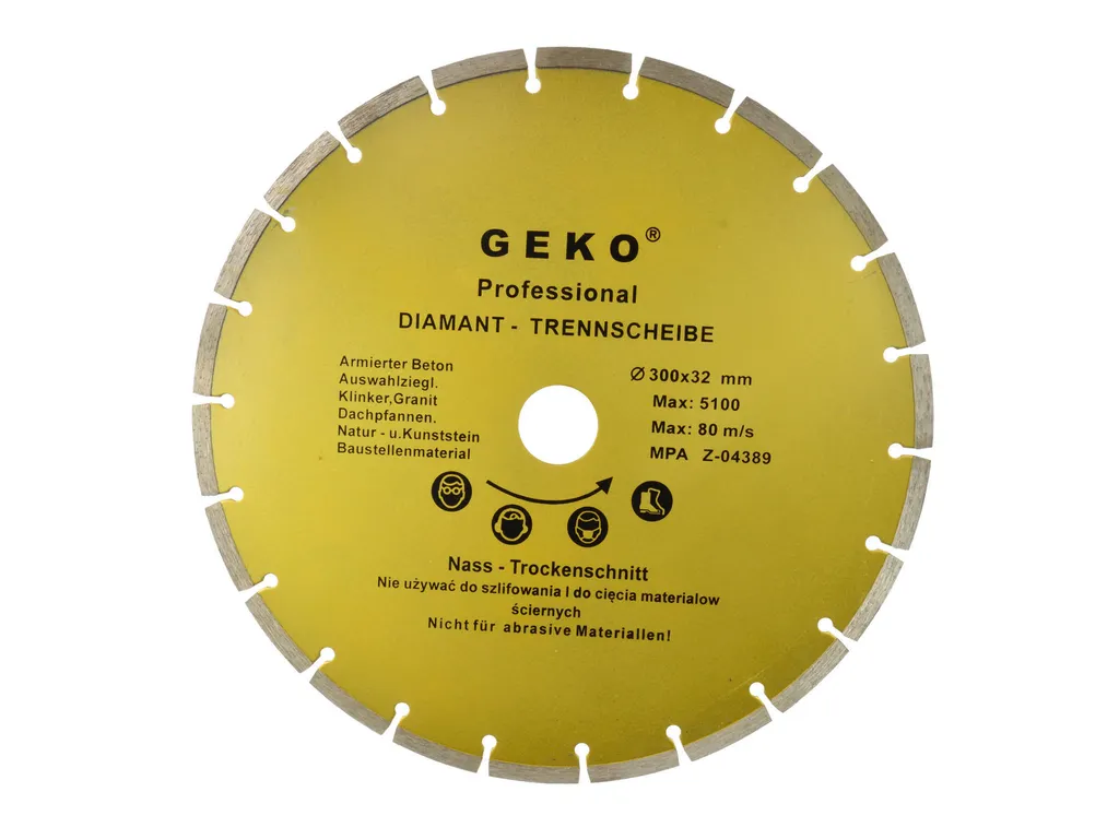 Disque diamanté 300mm haute résistance avec segments de 8mm 09447