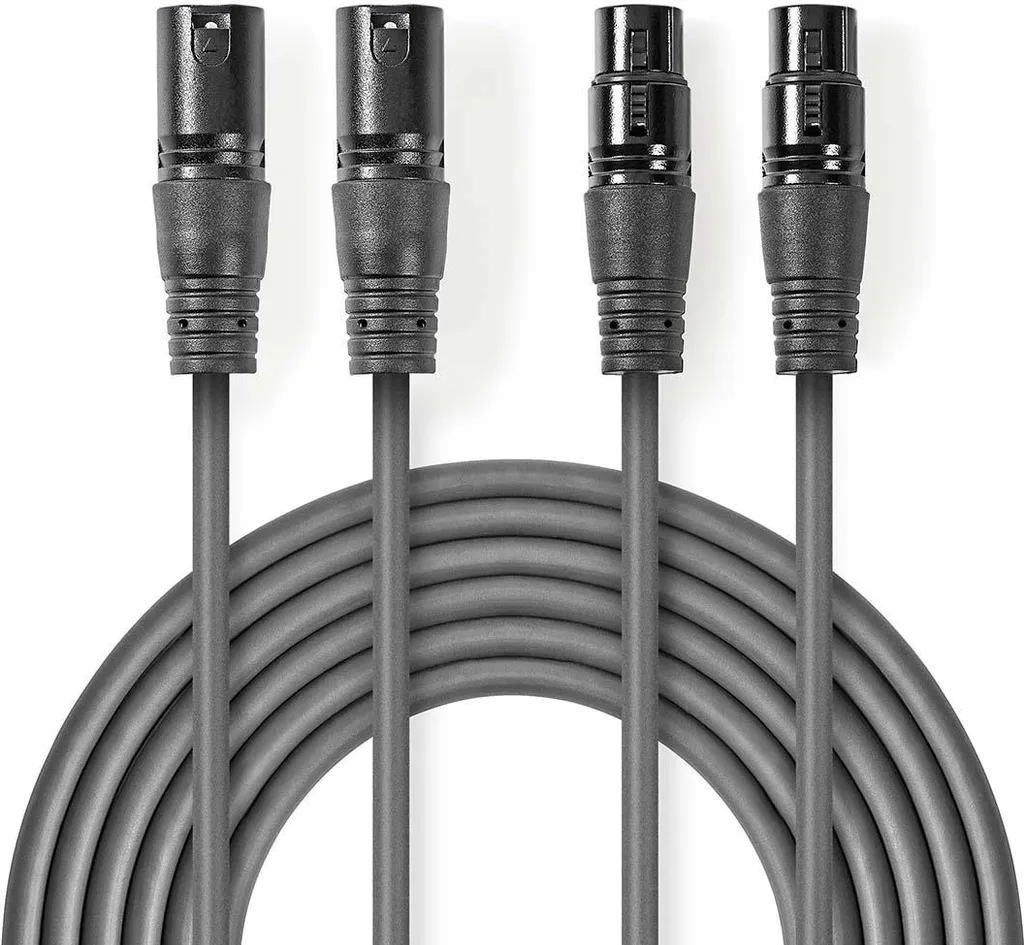 Fornitura Cavi Audio XLR 5m | 2x Maschio-Femmina | Prezzo Stock