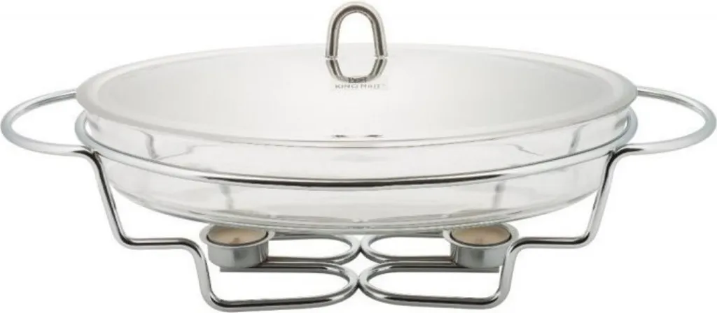 Chauffe-Plat Kinghoff KH-1411 de 3,2L en Verre avec Support Inox
