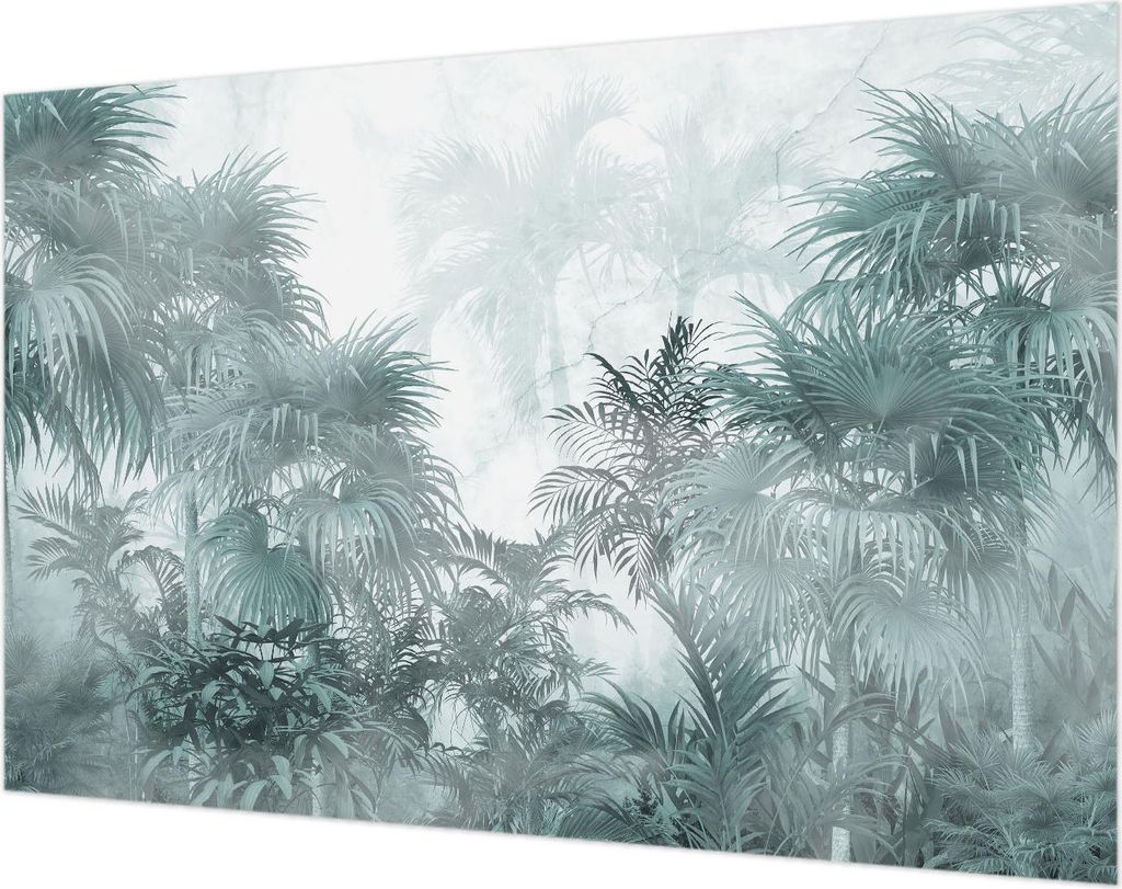 Wandtapete - Dekorative Tapete für Wohnzimmer- Tapetenfolie für Wanddekoration - 104x70 cm - Exotisches Grün