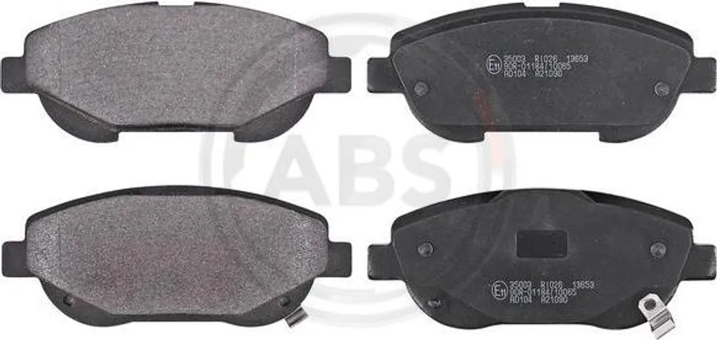 A.B.S. 35003 Jeu de Plaquettes de Frein à Disque OE 0446505290 Verso