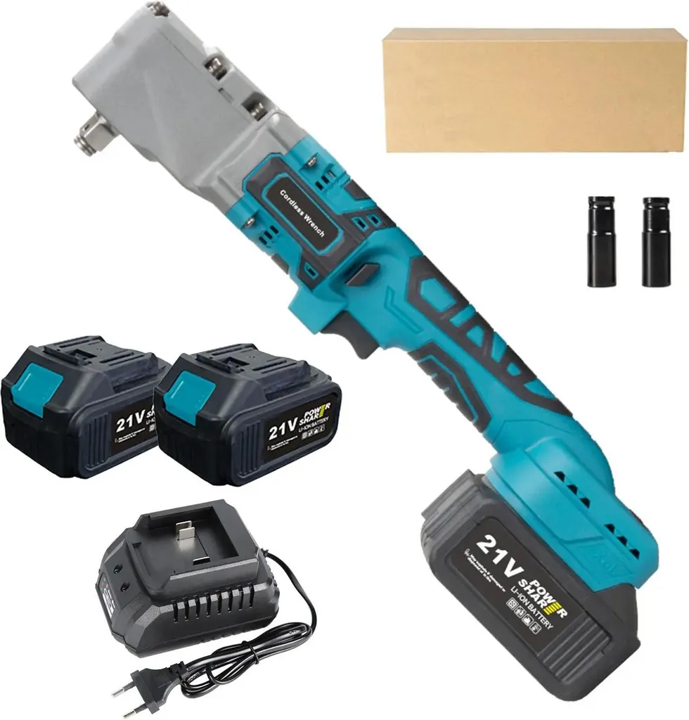 Clé à cliquet angulaire sans fil 21V sans balais 300Nm avec 2 batteries