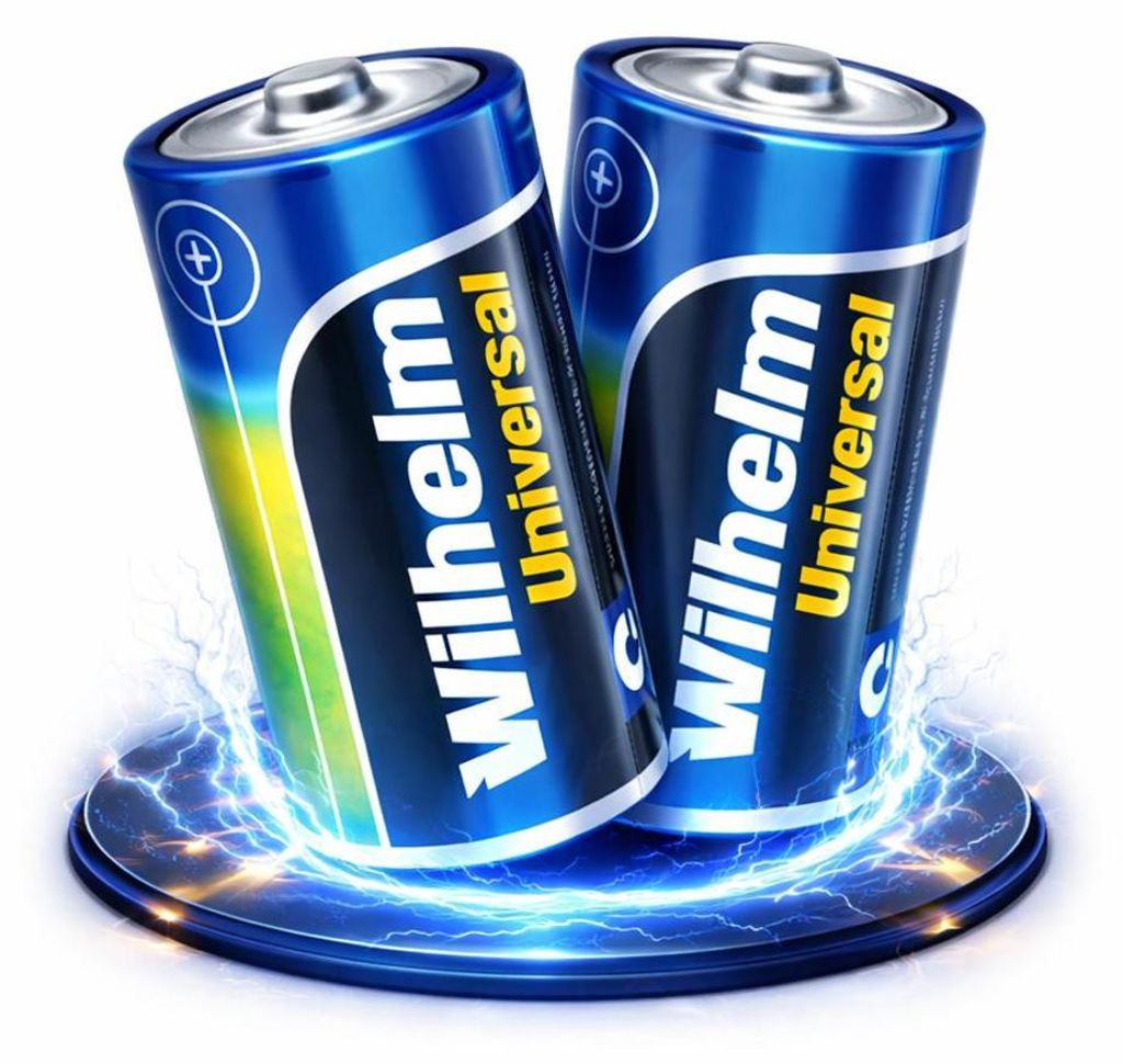 2 x Baby Wilhelm Alkaline Batterien C LR14 1,5V