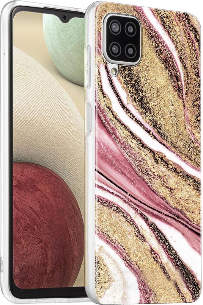 Conie Muster Schutzhülle für Samsung Galaxy A12 / M12 Tasche Silikon Case Bild Cover Bumper TPU Hülle als Motiv 2