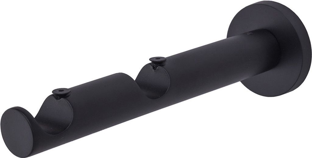 MDEKOR Držák záclonové tyče na zeď černý matný pro 19 mm 2 Obrázek produktu 
