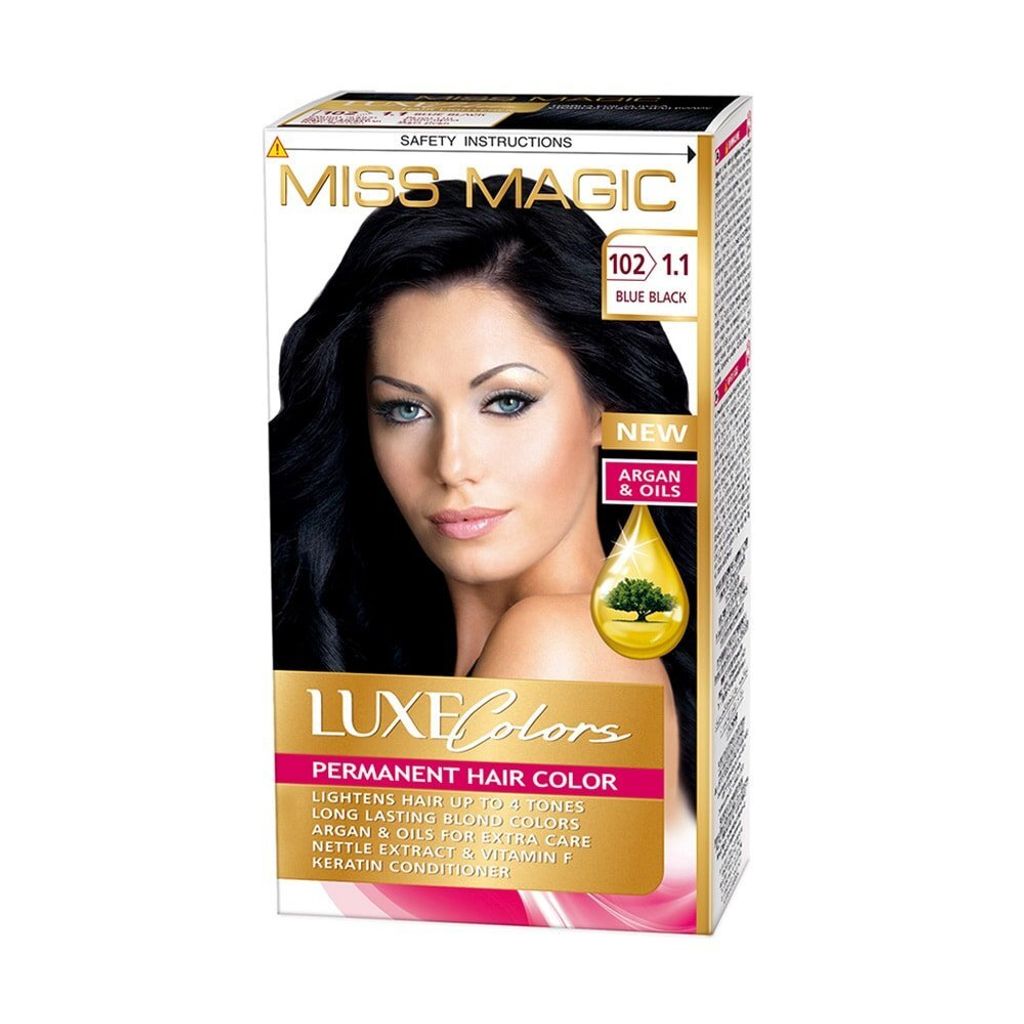 Miss Magic Luxe Colors Permanentes Haarfrbemittel 1.1 Blau Schwarz