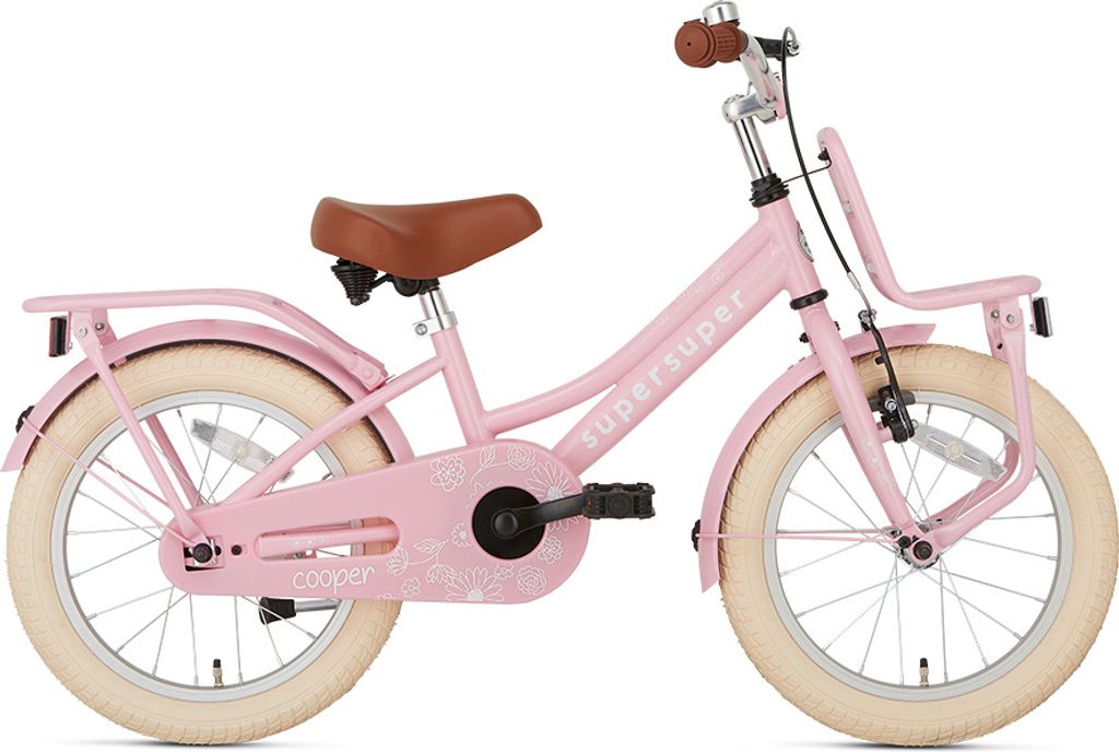 SuperSuper Cooper Kinderfahrrad - 16 Zoll - Rosa