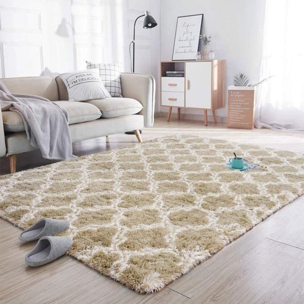 Koberec do obývacího pokoje s vysokým vlasem 200 x 300 cm s Obrázek produktu 