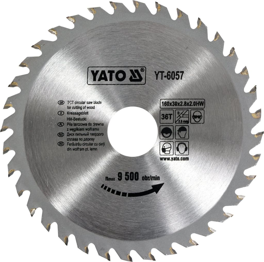Pilový list z tvrdého kovu 160 x 30 mm, 36 zubů Obrázek produktu 