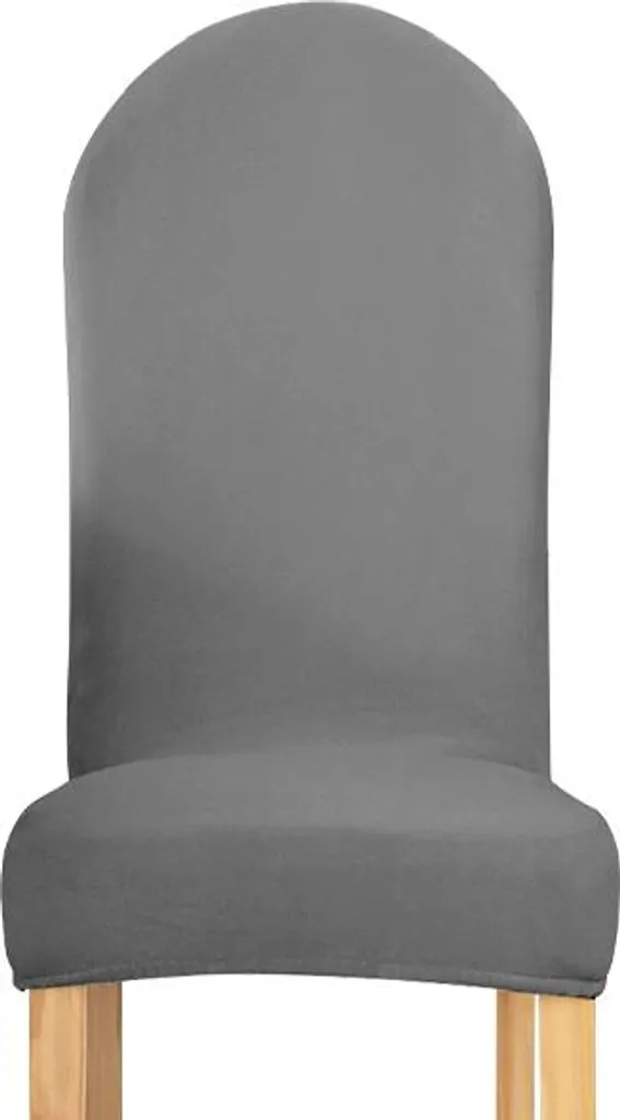 Sedia Velluto Grigio Scuro Luxury Gold Schienale Arrotondato