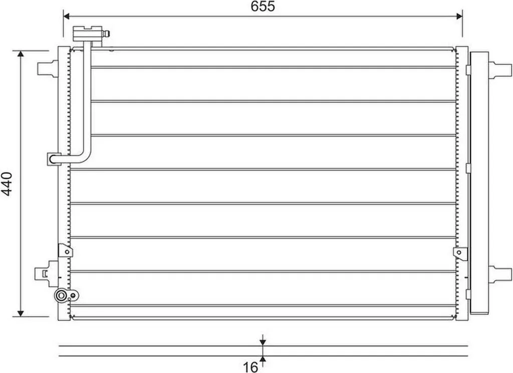 Condenseur de climatisation VALEO avec sécheur pour AUDI A8 D4 832252