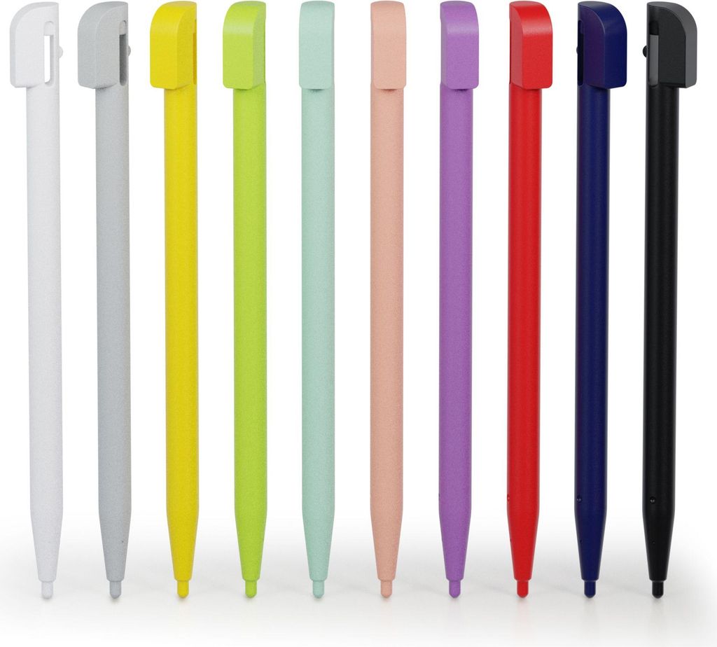 10x Set subtel Touchpen: Kapazitiver Ersatzstift für Nintendo DS Lite Stift Halterung + Bildschirm, Touch Display Eingabestift, Stylus Pen für To...