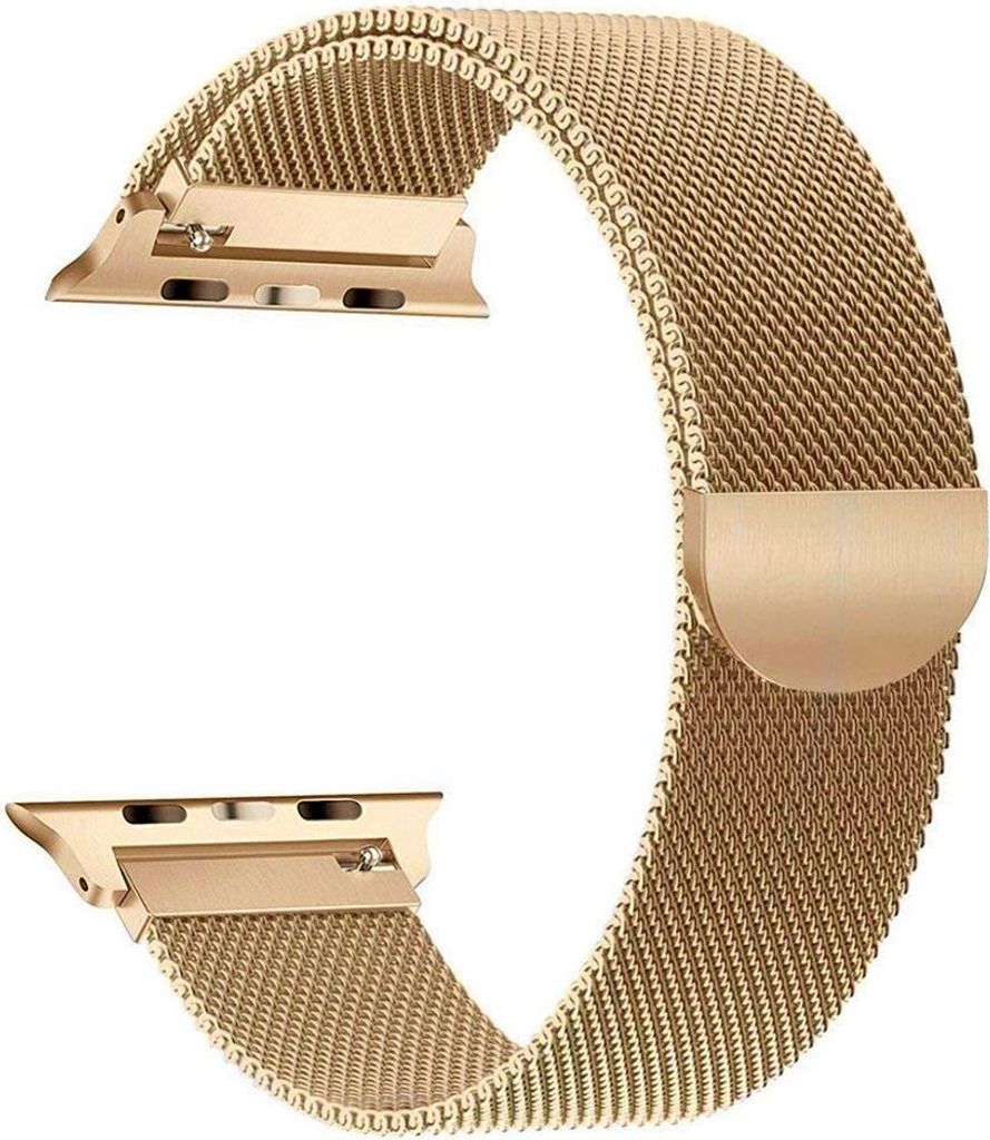 BStrap Milanese Armband für Apple Watch 42/44/45mm, Golden