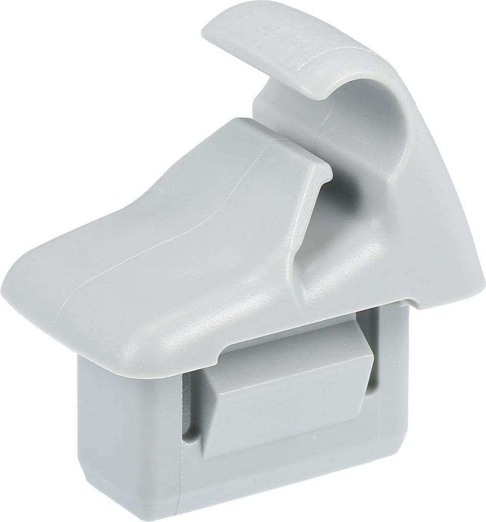 Auto Sonnenblendenhalter Clip, Sonnenblendenhalterung Hakenclip, für Mitsubishi Lancer 2006-2017, Kunststoff, Nr. MR654343, Grau