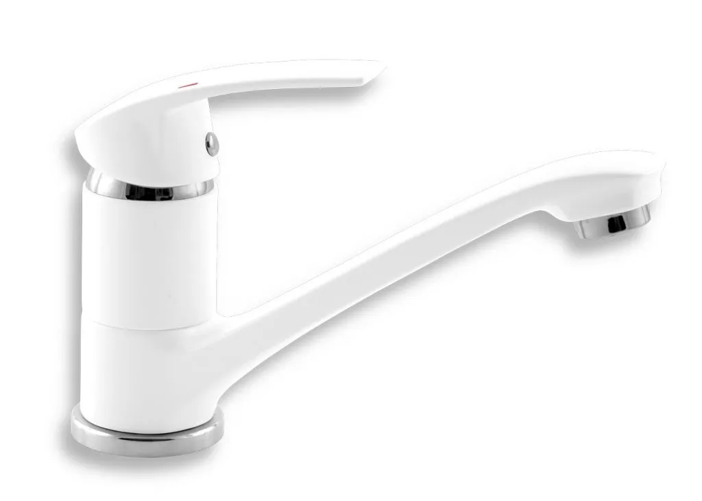 Miscelatore Cucina Bianco e Cromo Novaservis Metalia 57 - Design Moderno