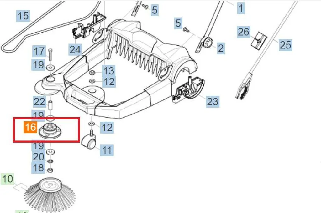 Kärcher Riemenscheibe fuer Seitenbesen - 3