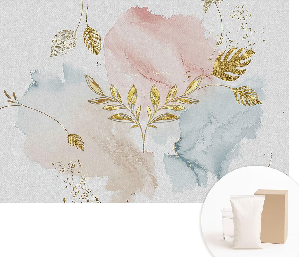 Fototapete - Wandbilder für Wohnzimmer - 208x146 cm - Dekorative Wandfolie - Modernes Design für Wanddekoration - Tapeten für Innenräume - Bota...