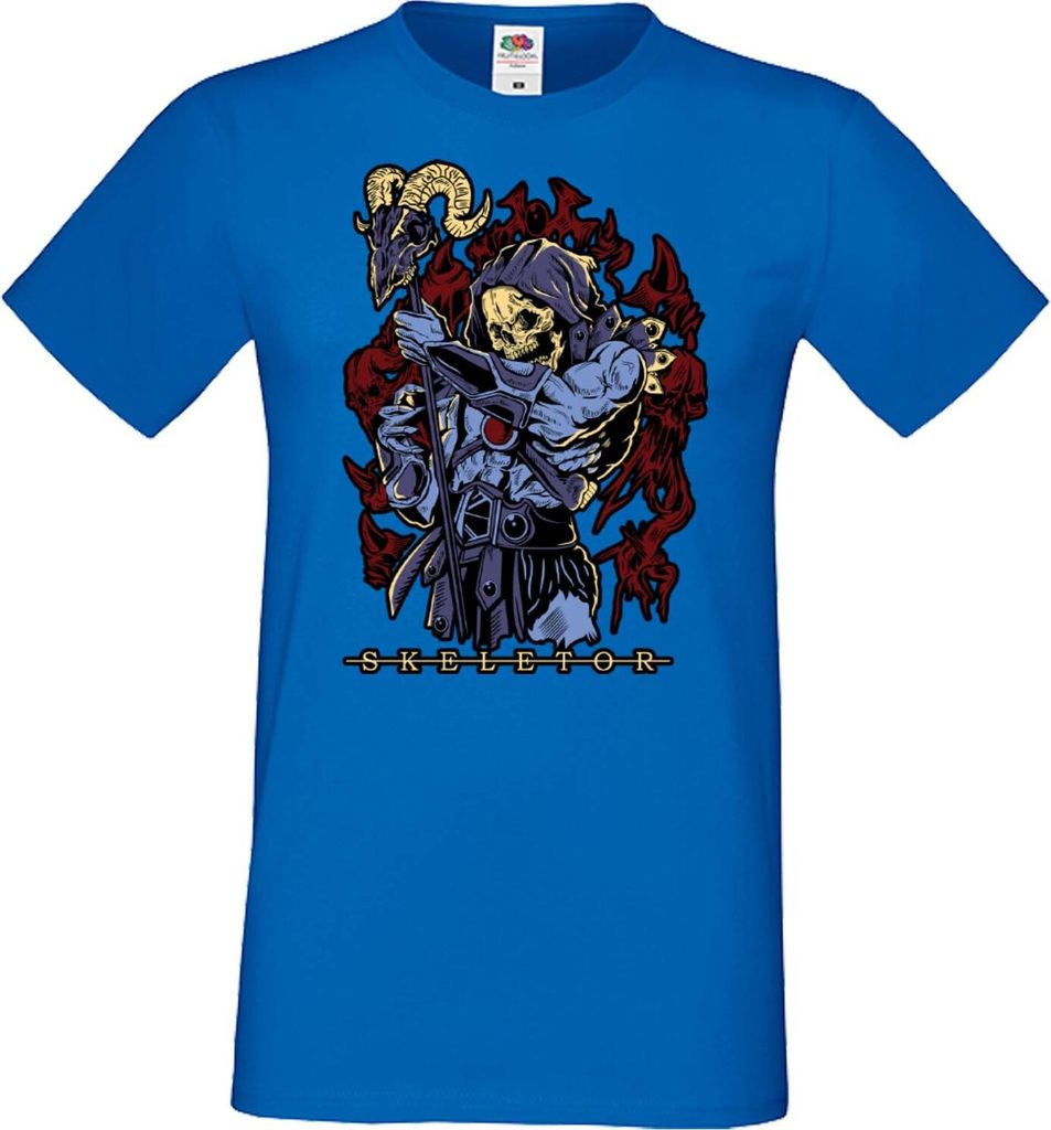Herren T-Shirt Anime Manga Masters Of The Universe Skeletor Skeletor, Man L / Blau
