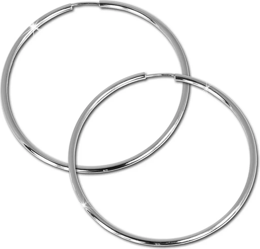 Boucles d'oreilles Créoles Argent 80mm - Accessoire Mode Chic pour Femme
