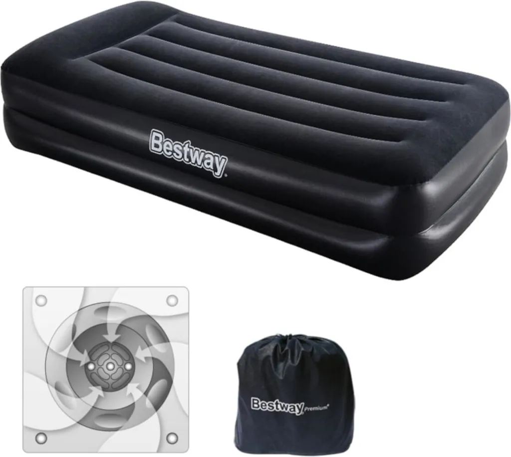 Matelas Gonflable d'Appoint pour Invités avec Pompe Électrique Rapide - 4