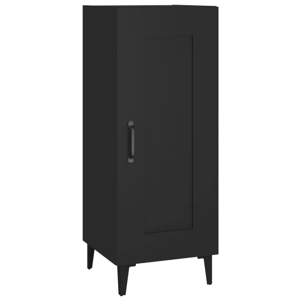 Mobile Credenza SYFAX™ Nera 90cm: Design Moderno in Legno Multistrato