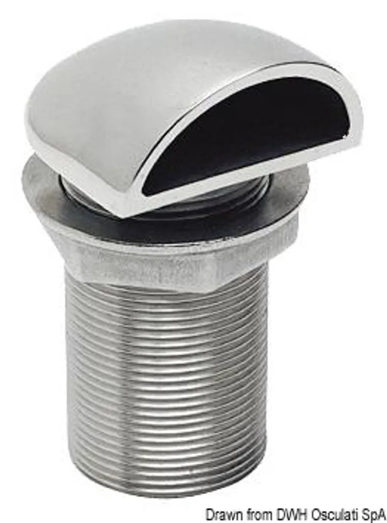 Traversée de coque inox 316 2 pouces pour circuits d'eau et vidange