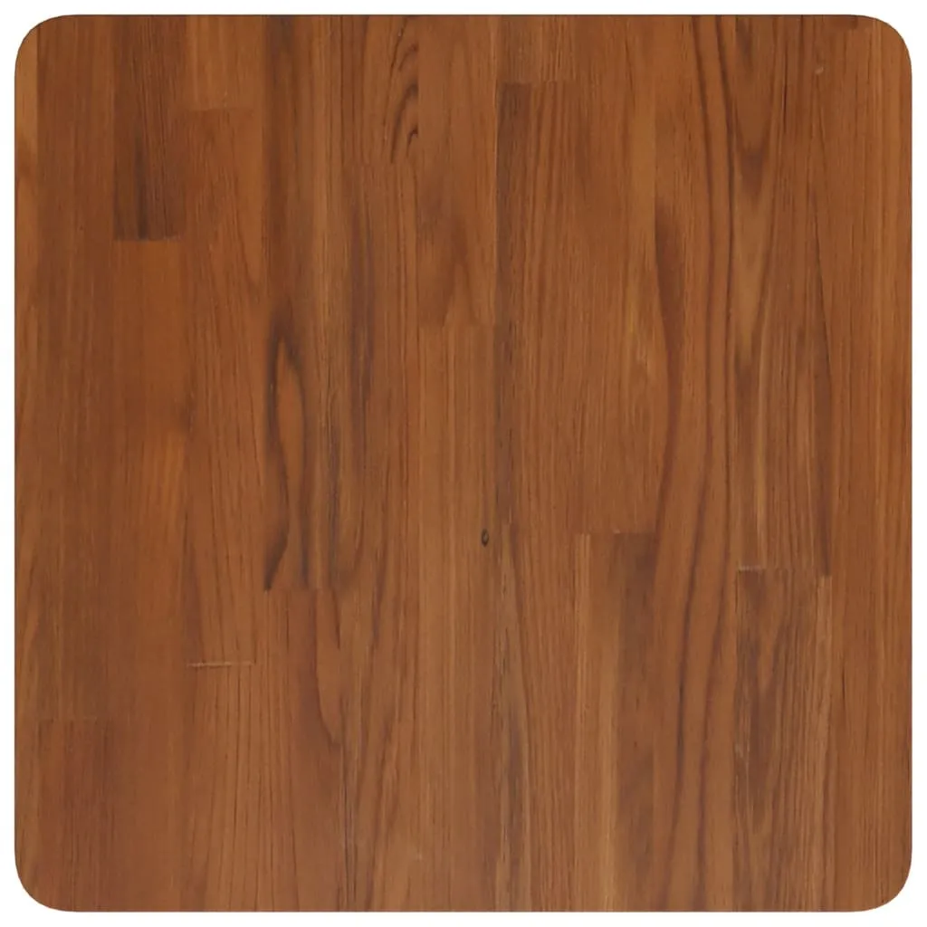 Piano Tavolo SYFAX 50x50 Rovere Scuro Trattato - Design Professionale