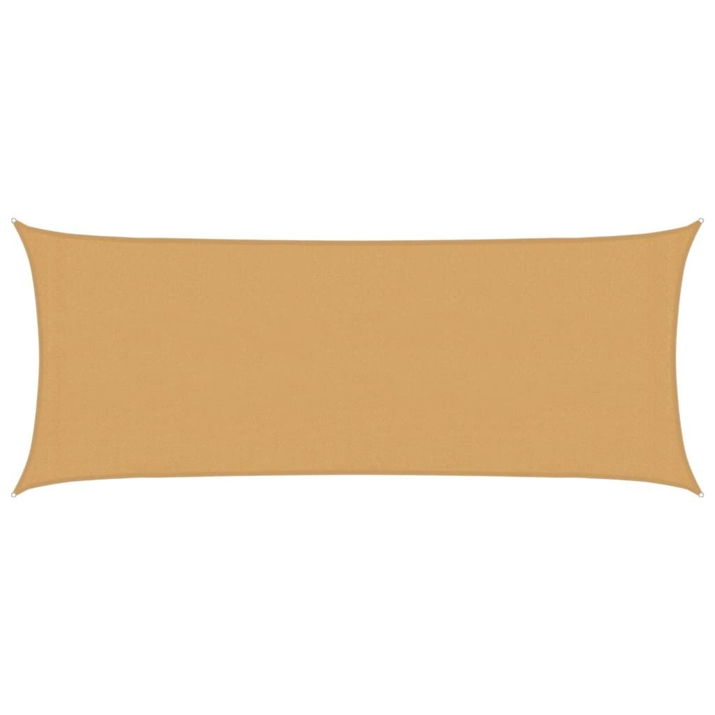 vidaXL Sonnensegel 160 g/m² Rechteckig Sandfarben 2x4,5 m HDPE