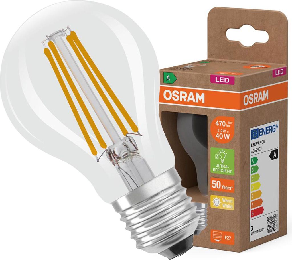 OSRAM LED Classic Lampada LED con filamento a forma di Immagine del prodotto 