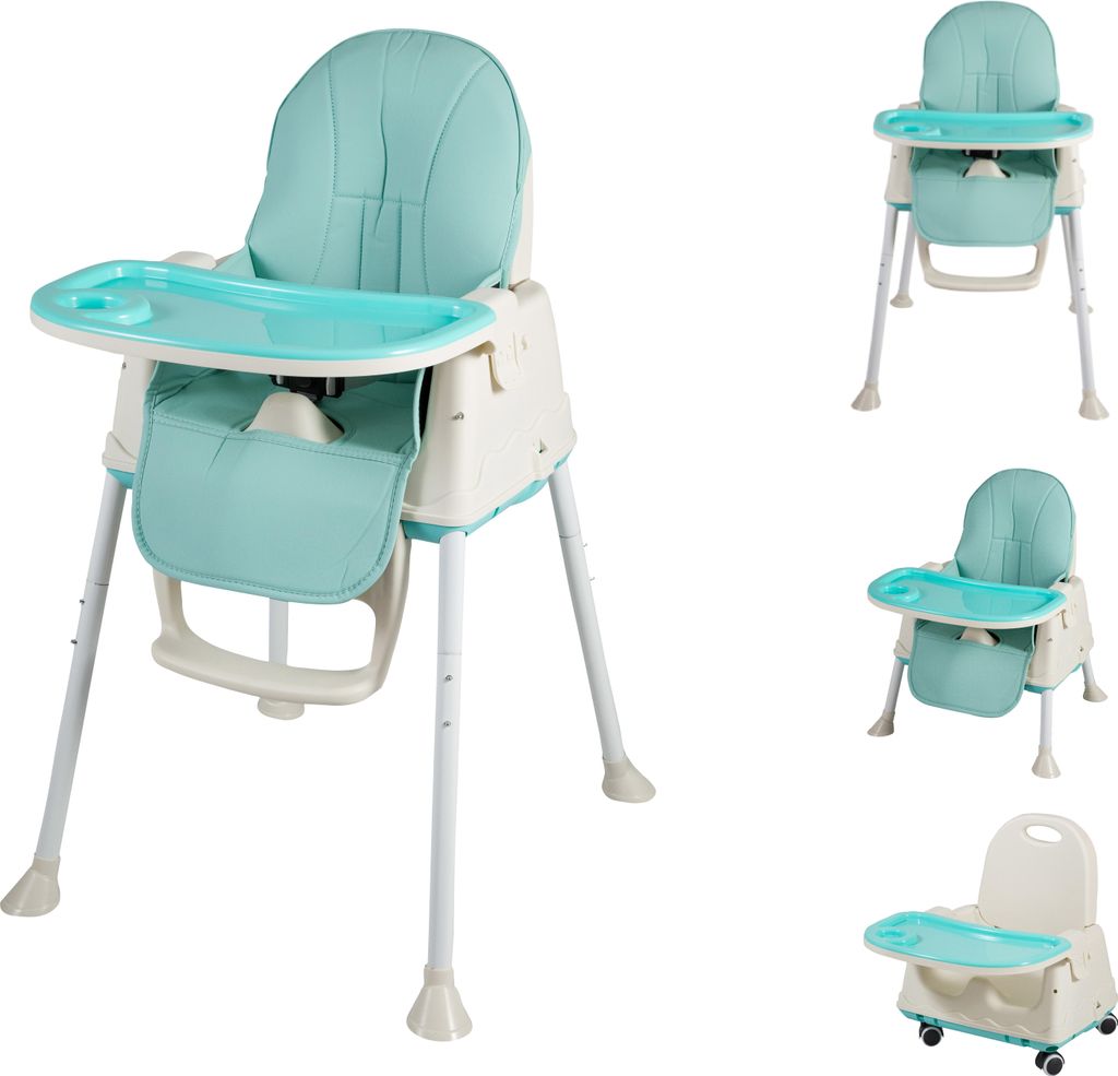 Chaise haute Bebies First 2-en-1 - Avec plateau de Image du produit 