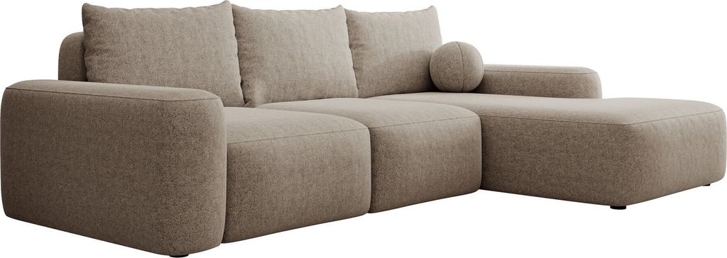 Selsey Carnos - Ecksofa mit Schlaffunktion, Balancekissen, Produktbild 