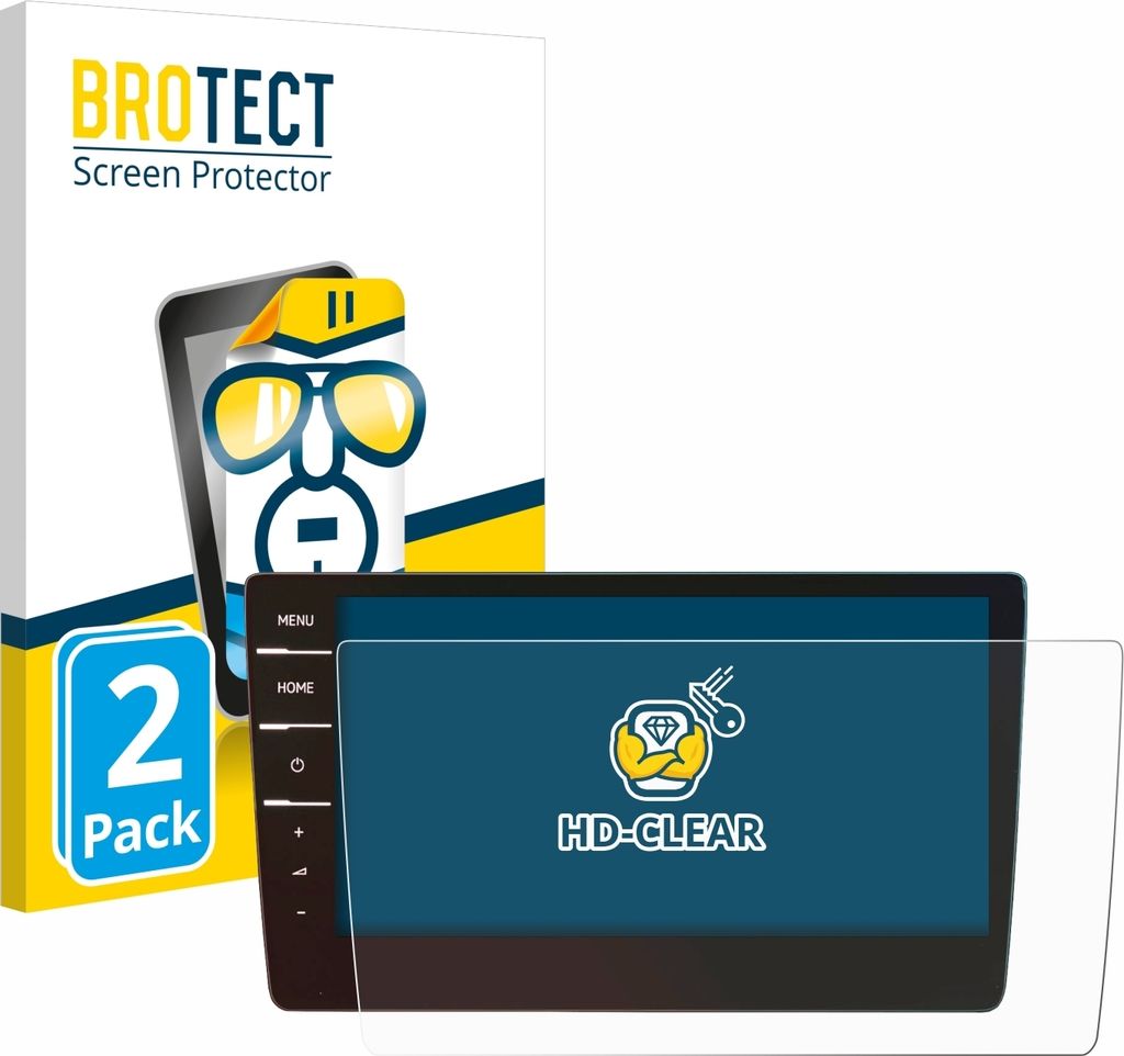 2x Für Volkswagen Touran 2019 Discover Pro 9.2" 2019 Schutzfolie BROTECT Displayschutz Display Schutz Folie Klar Transparent