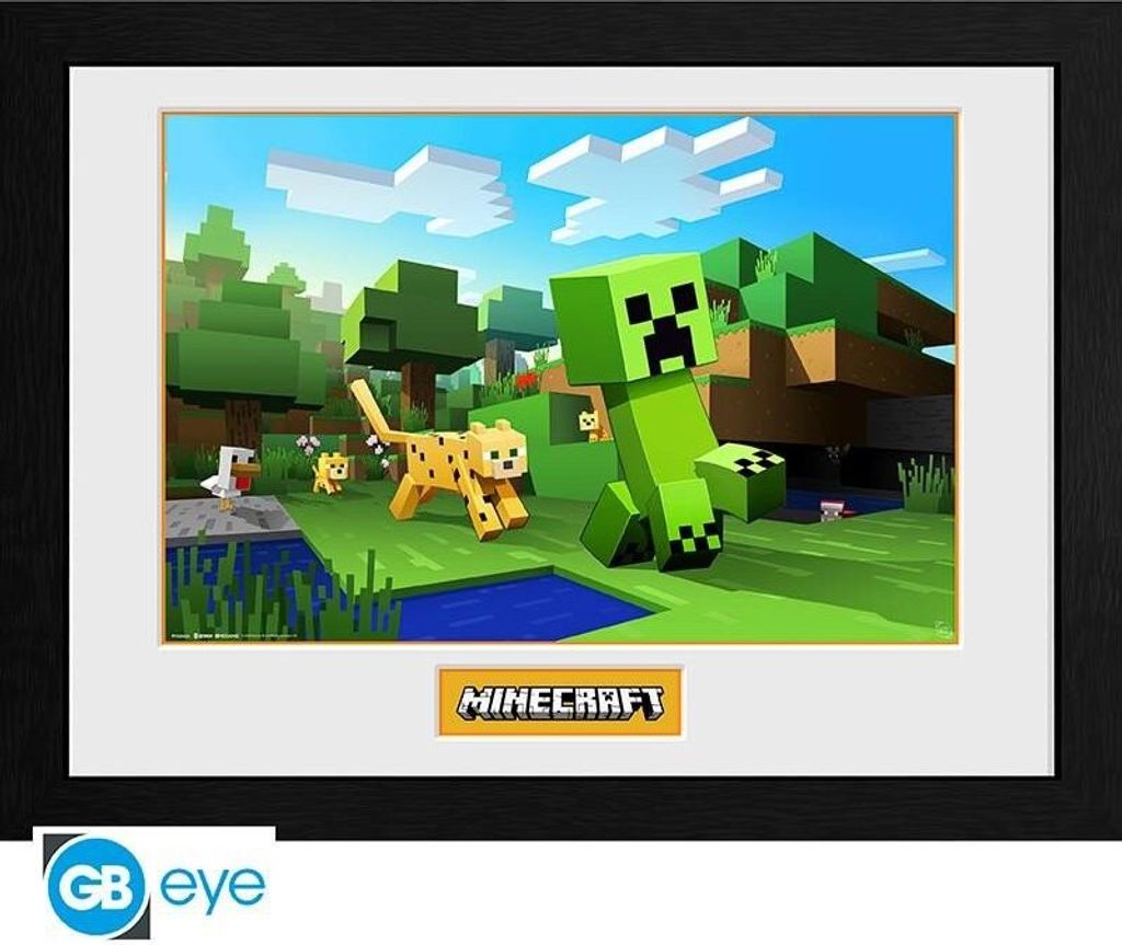 poster im Rahmen Minecraft Ocelot Chase 30 x 40 cm Produktbild 