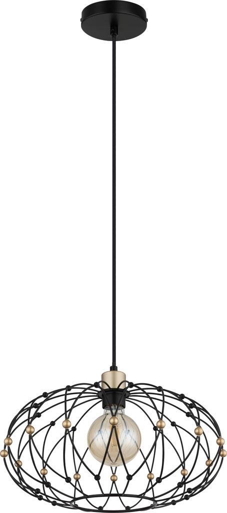 GLOBO Lighting Hängeleuchte GREYS DH 40x150 cm schwarz Hängelampe