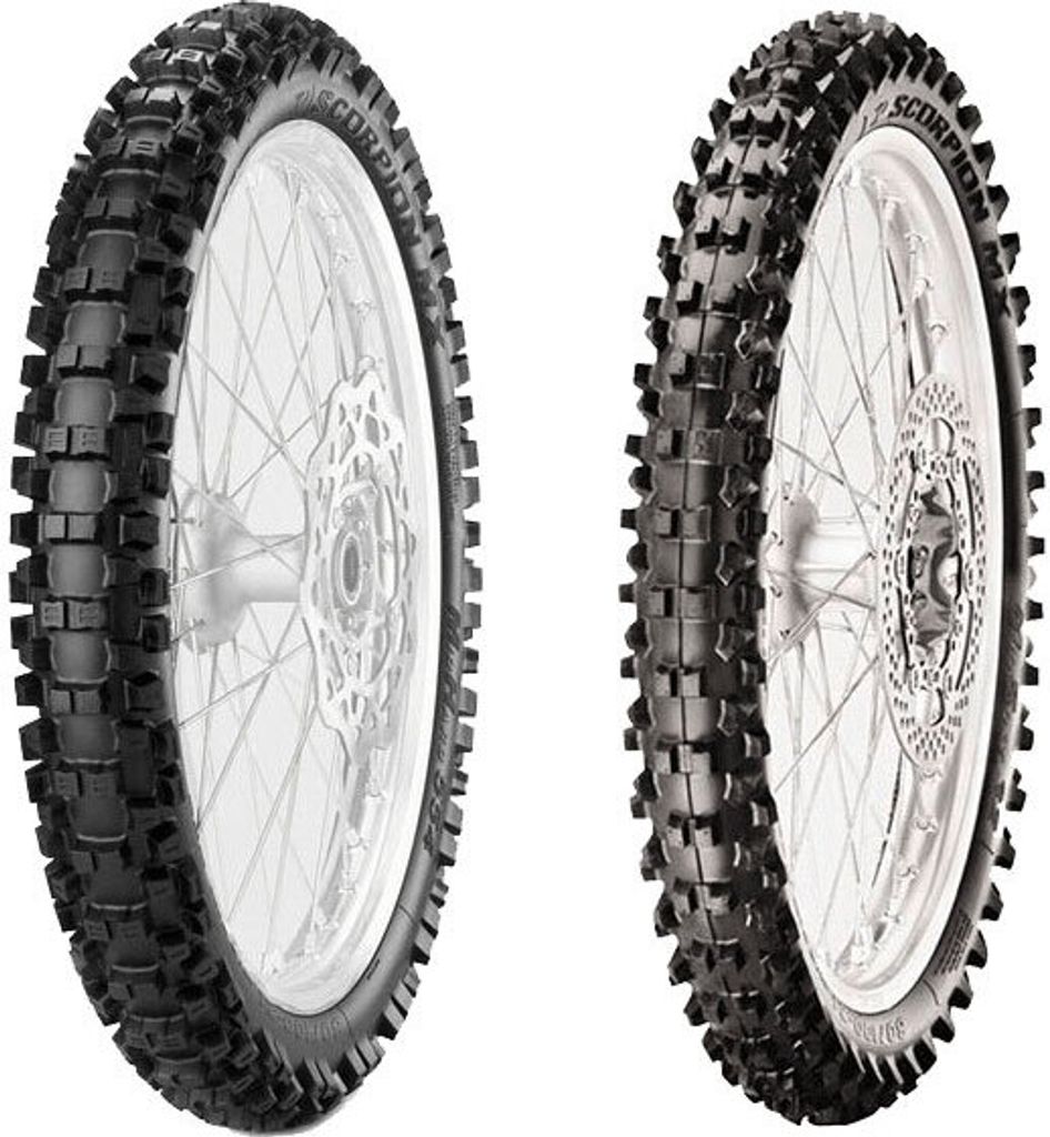 Paar Motorradreifen Pirelli 80/100-21 Mx32 Mid H + 2.50/ -10 Mx32 Mid S